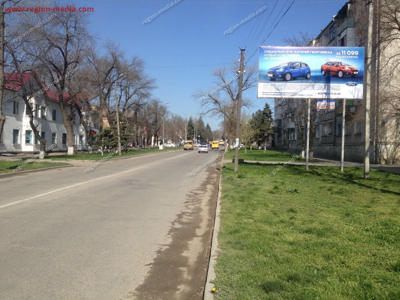 Размещение рекламы нашего клиента ООО «Форд» на щитах 3х6 в городе Георгиевск